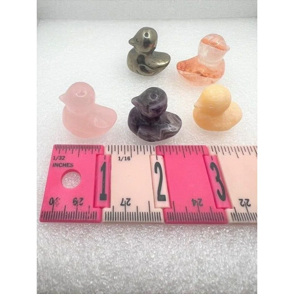 Genuine Gemstone Duck Carving - Your Choice